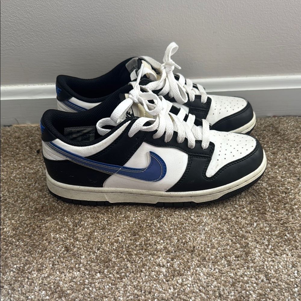Nike mens/kids White, Blue and Black dunks